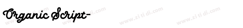 Organic Script字体转换